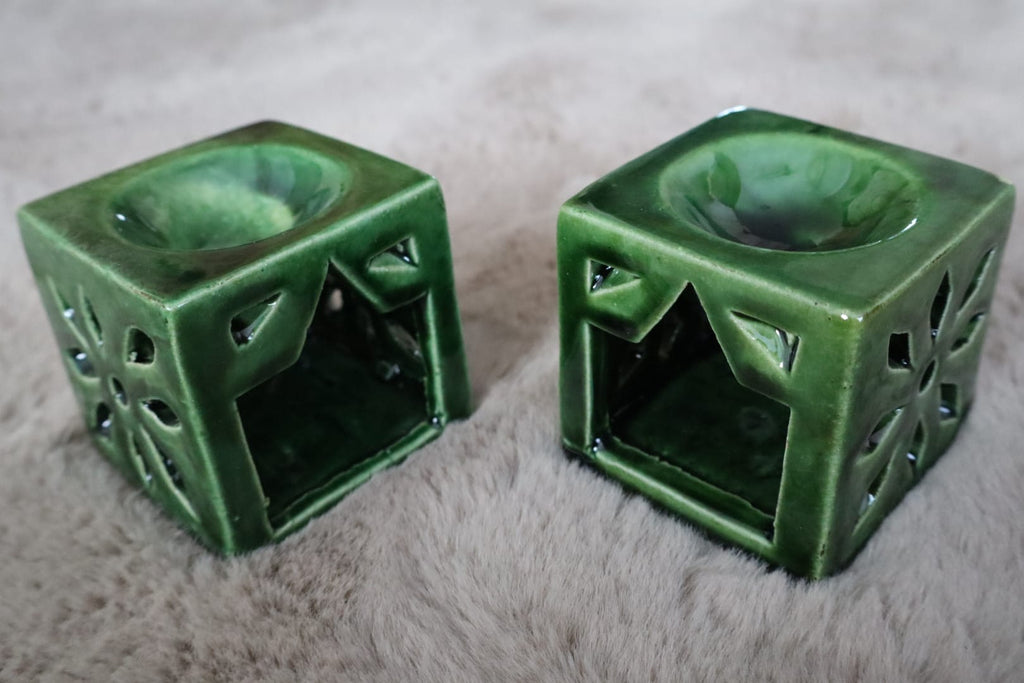 Fes Flame — Moroccan Ceramic Candle Holder - set of 2