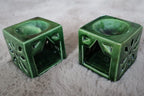 Fes Flame — Moroccan Ceramic Candle Holder - set of 2