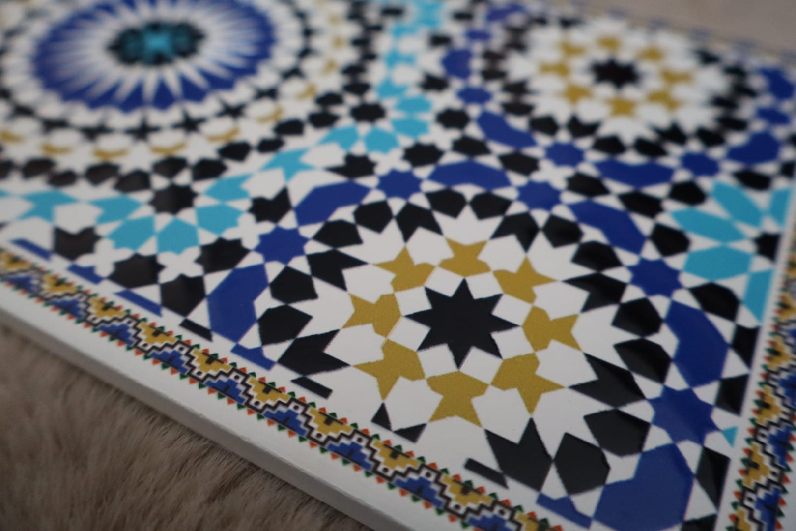 Sahara Servant — Moroccan Mosaic Serving Board